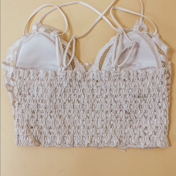 CALLIE LACE BRALETTE (BONE COLOR) - Picture 7 of 7